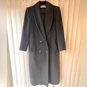 JNY 100% WOOL COAT, SIZE L, BLACK